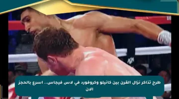 طرح تذاكر نزال القرن بين كانيلو وكروفورد في لاس فيجاس.. أسرع بالحجز الآن